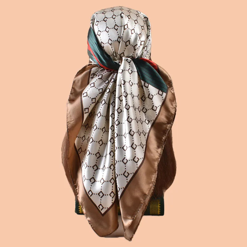 YWQLWJ Satin Square Scarf For Women Beach Accessory Multiuse