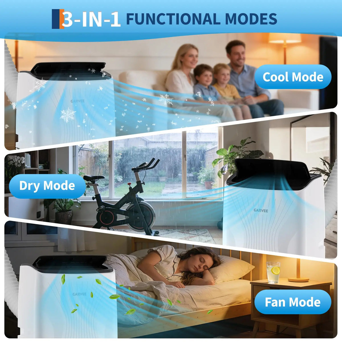 14000 BTU Portable Air Conditioners, Cools Up to 700 Sq.Ft, 3-in-1 Free standing AC Unit with Cooling, Dehumidifier & Fan Modes, LED Display, 24H Timer, Remote Control & Installation Kit