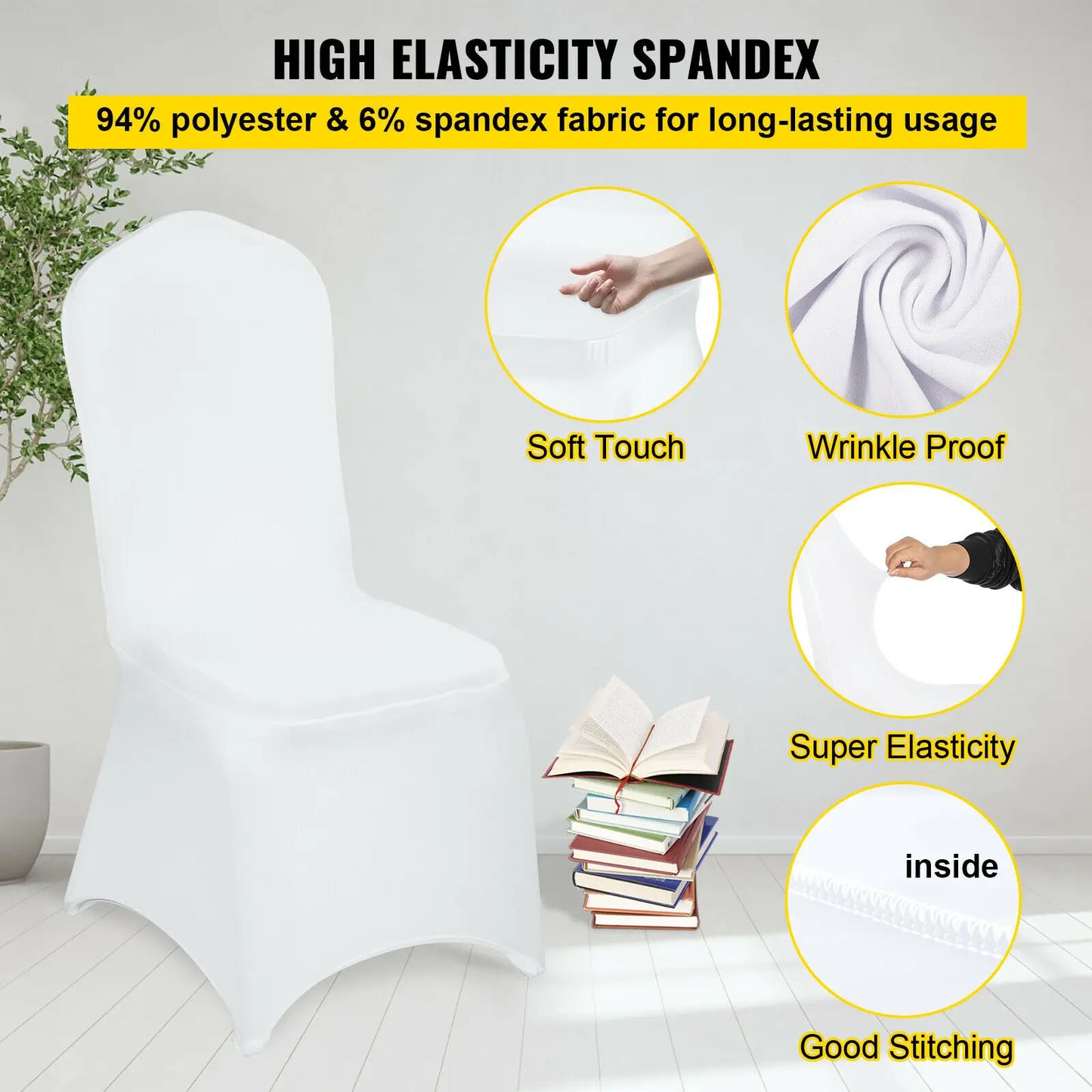 Wedding Chair Cover Spandex Slipcover Banquet Hall Dining