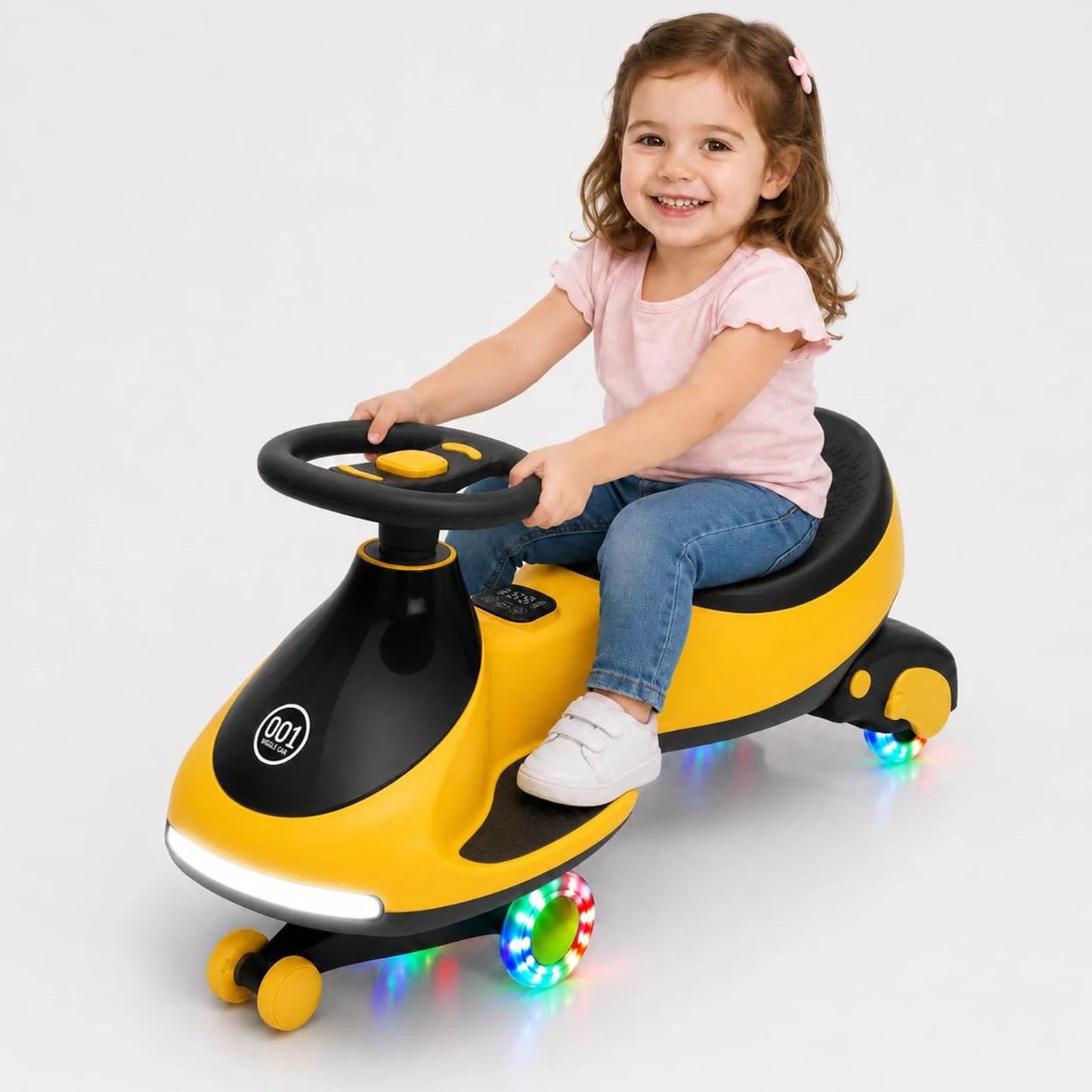 HiMISS 12V Wiggle Car For Kids Ride On Toy MusicPlus