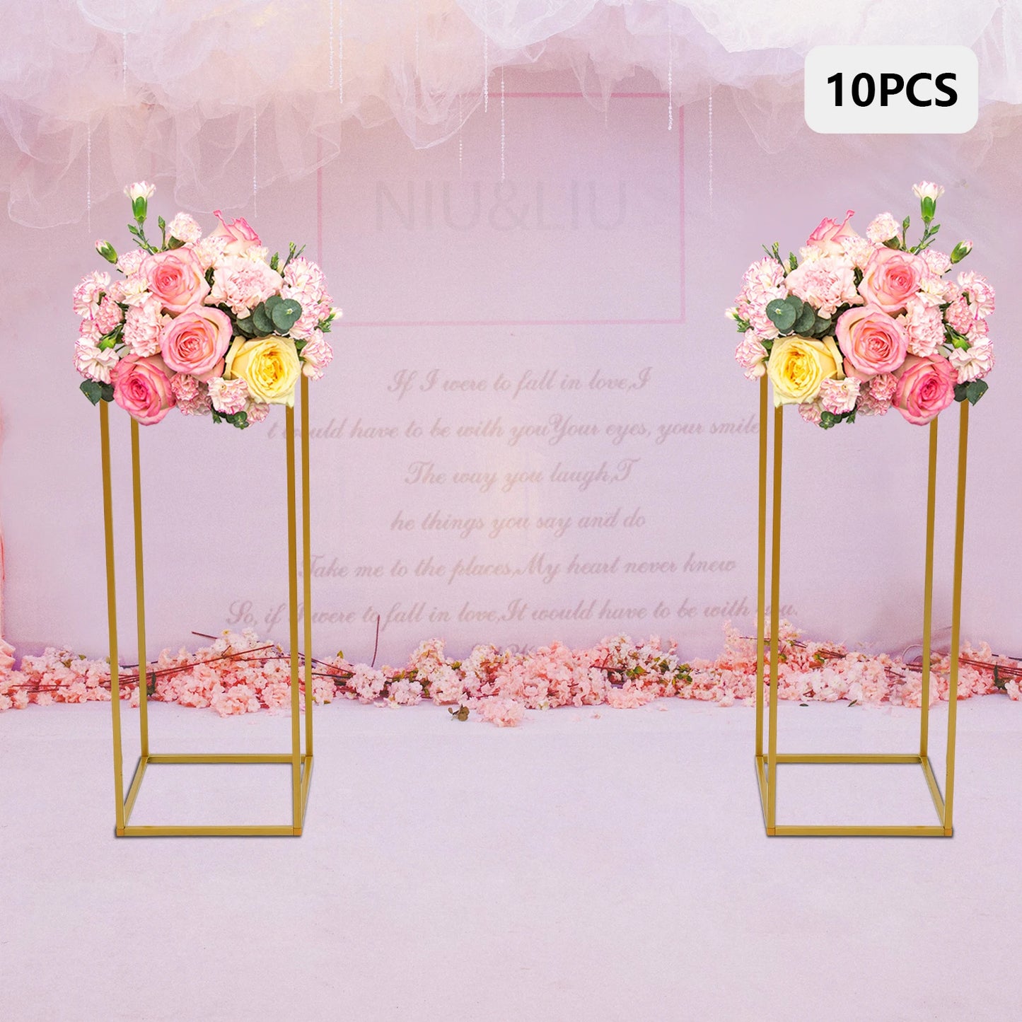 Metal Flower Rack Set 10 Pieces For Weddings Home Decor