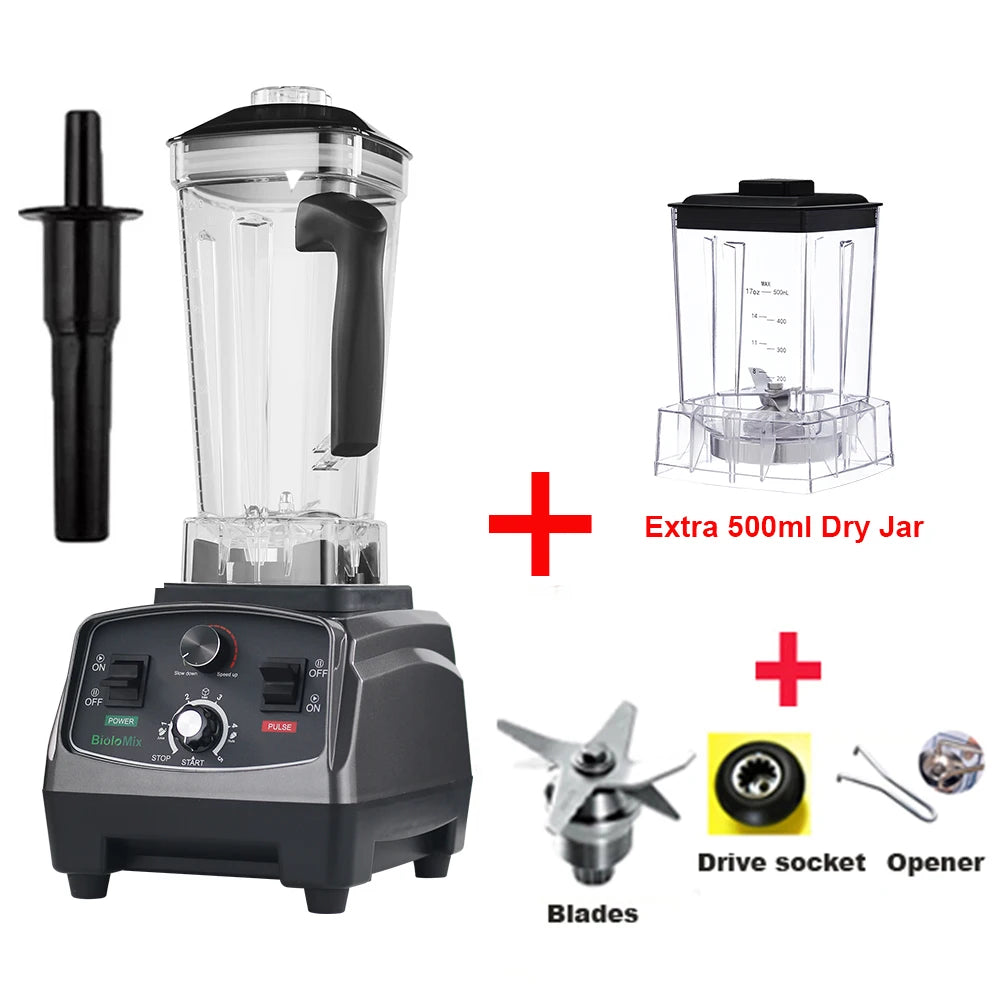 Biolomix 3HP 2200W Heavy Duty Commercial Blender Mixer Juicer