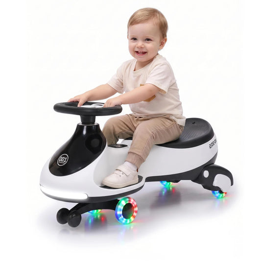 HiMISS 12V Wiggle Car For Kids Ride On Toy MusicPlus