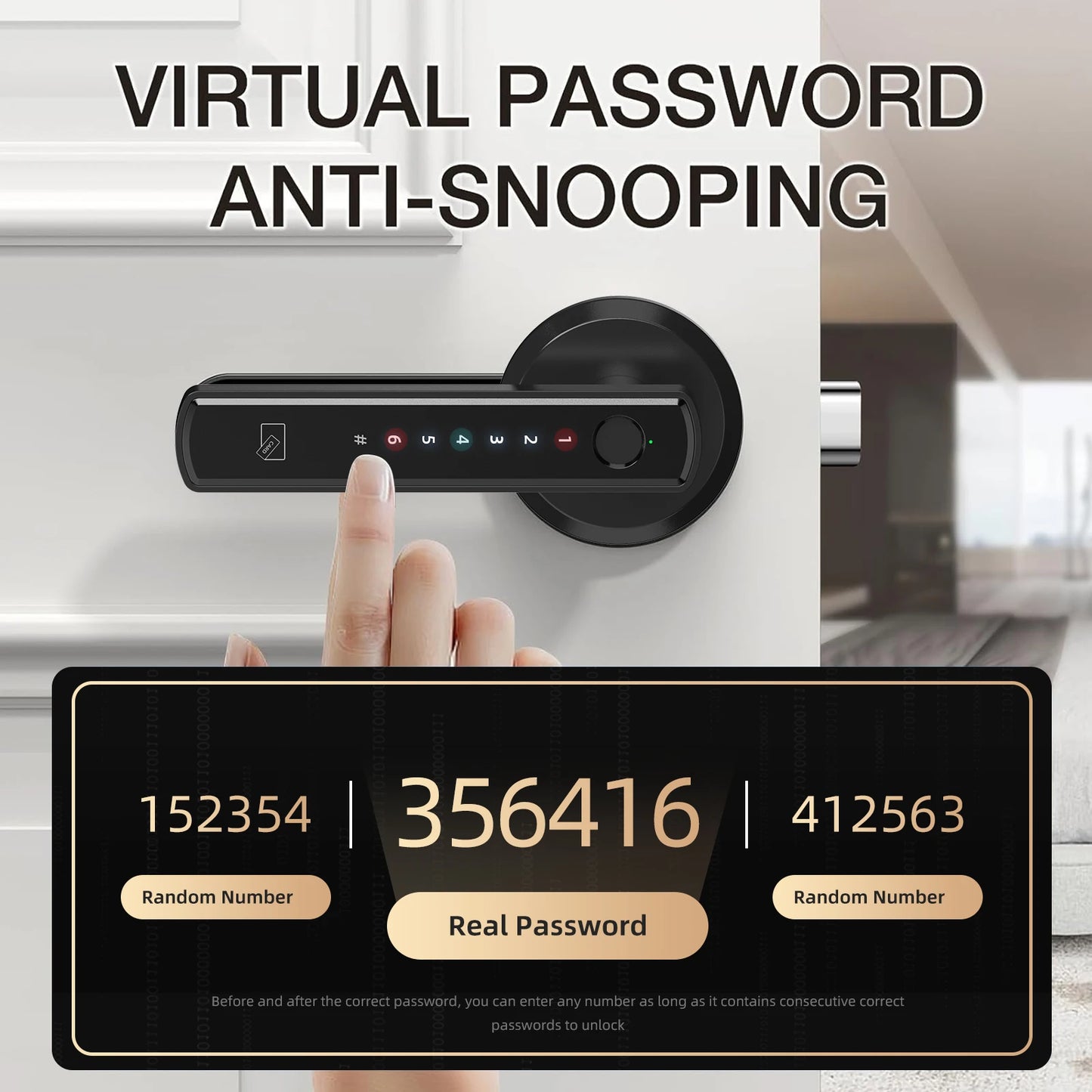 Viladepot Smart Lock Biometric Fingerprint Bluetooth App Control Keypad