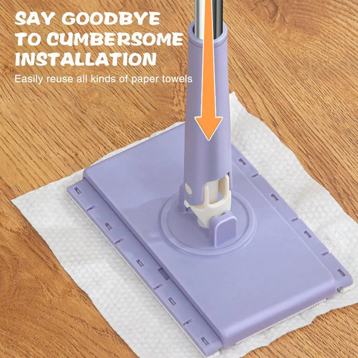 Adjustable Long Handle Quick Dry Dust Mop For Home