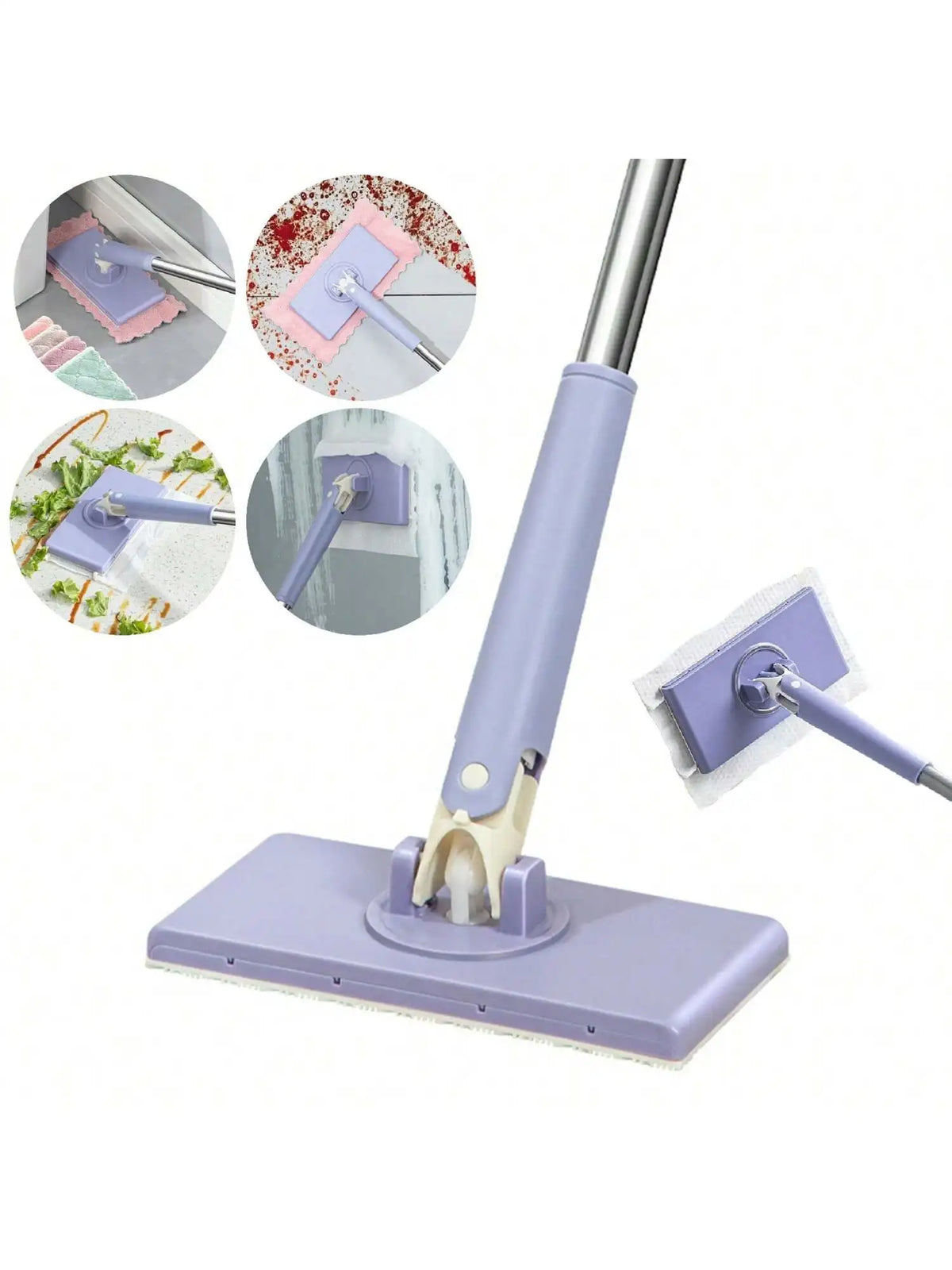 Adjustable Long Handle Quick Dry Dust Mop For Home