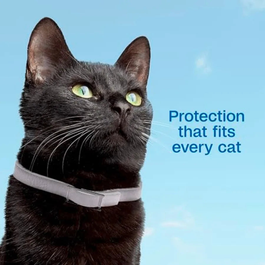 Plus Flea and Tick Collar for Cats, Flea Collar for 7-Month Prevention, Adjustable Collar Fits Cats and Kittens, Kills Fleas an