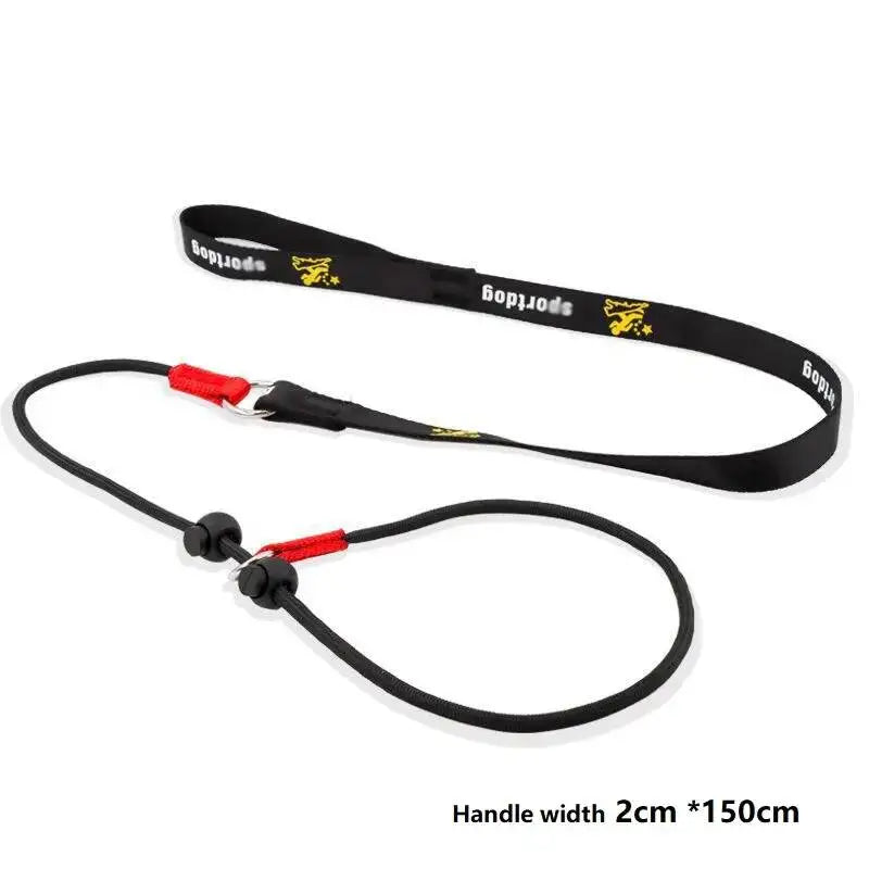 Training Dog Choking Rope 2 In 1 Collar 150Cm P-Shaped Chain Slip Lead Control Leash For Small Large Competition Dogs