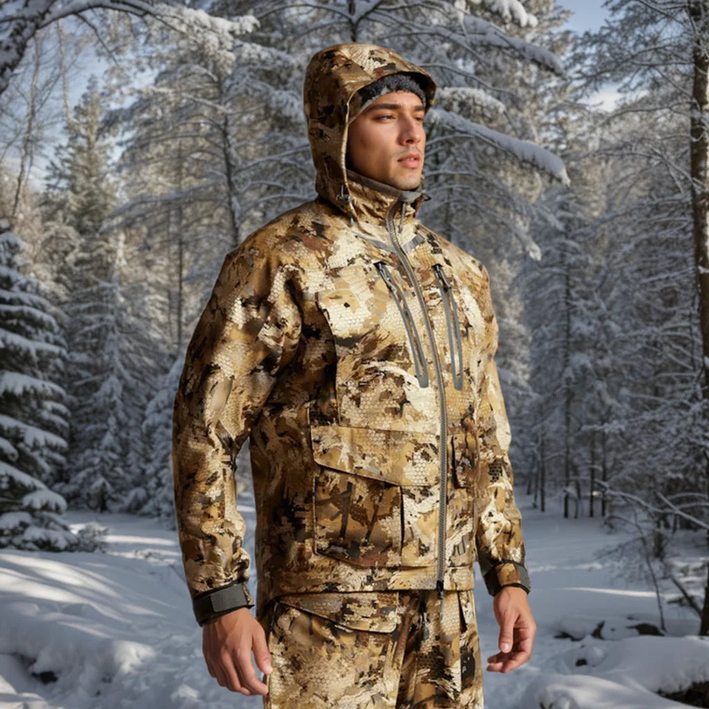 Hifad Men's Waterproof Insulated Fishing And Hunting Winter Jacket