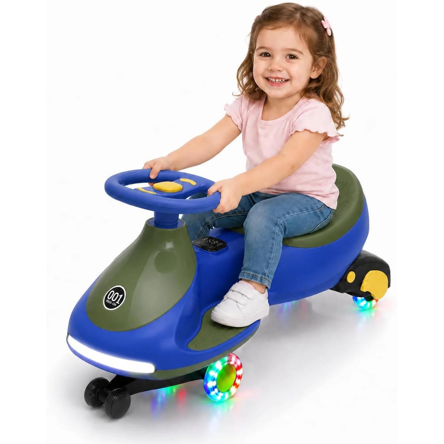 HiMISS 12V Wiggle Car For Kids Ride On Toy MusicPlus