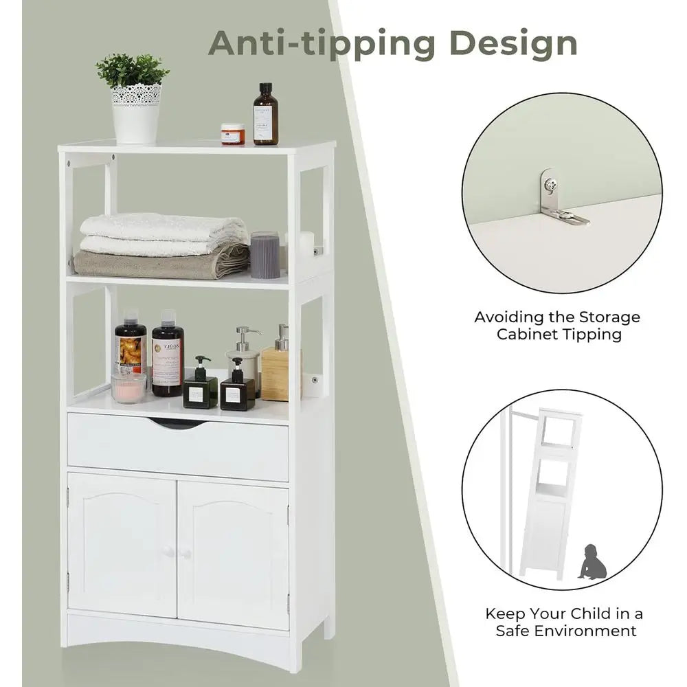 Kitchen Pantry Cabinet with Shelves, Drawers, and Microwave Cart, Freestanding Sideboard with Storage, Bookshelf, Display Unit,