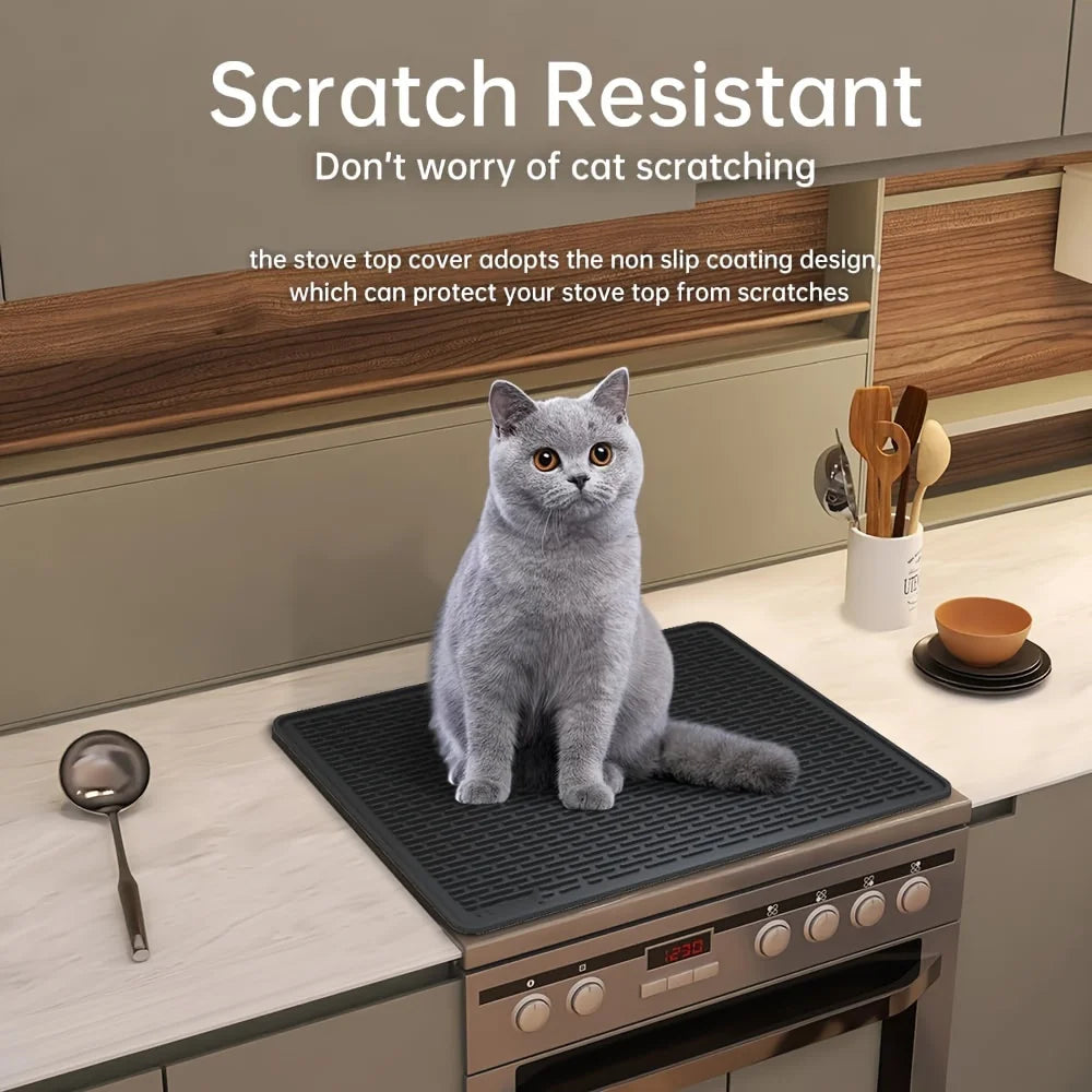 Silicone Stove Top Cover Mat Heat Resistant Glass Cooktop Protector