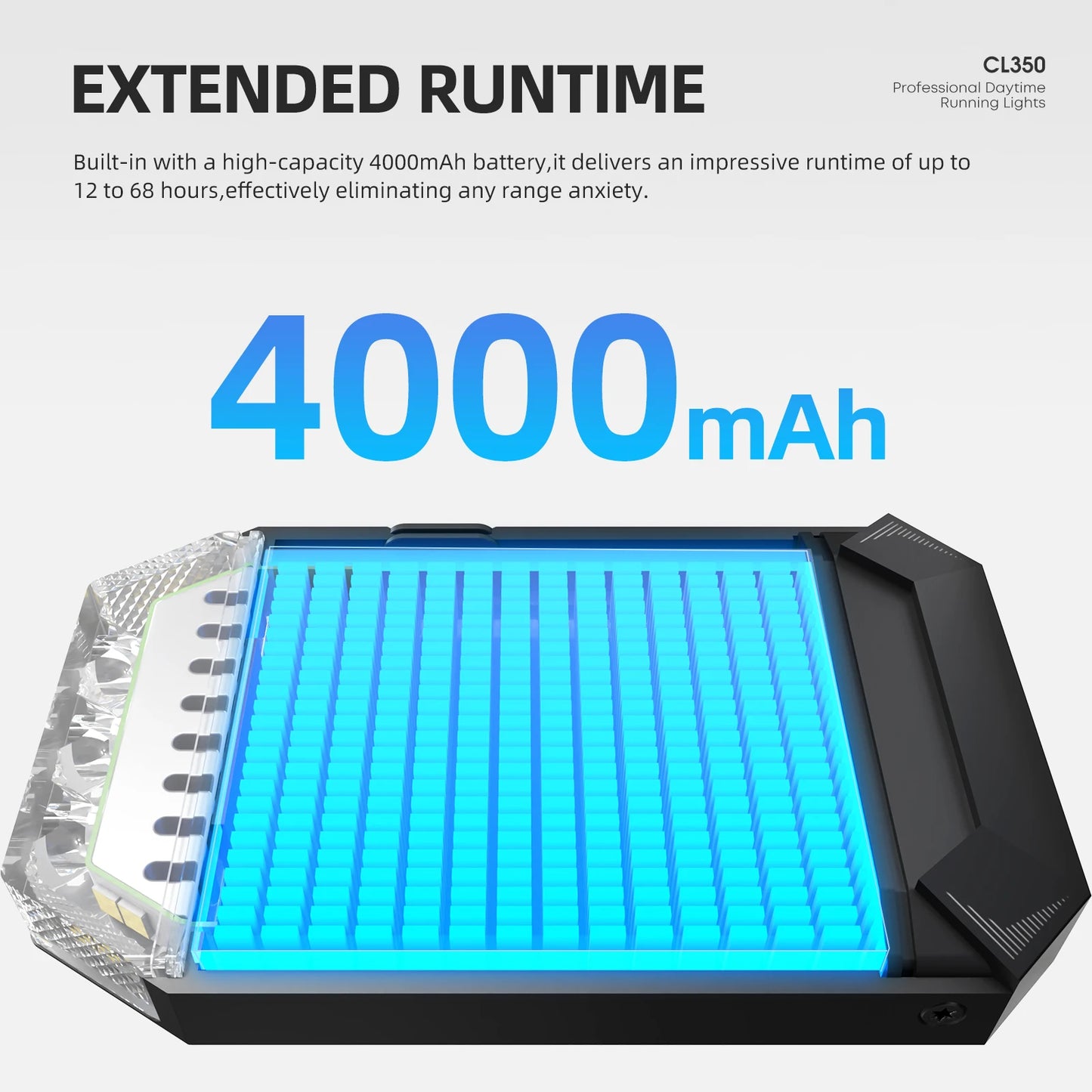 CYCLAMI CL350 Bike Headlight For Garmin XOSS IGPSPORT Magene GPS Rechargeable Bike Light Daytime Safety Night Illumination