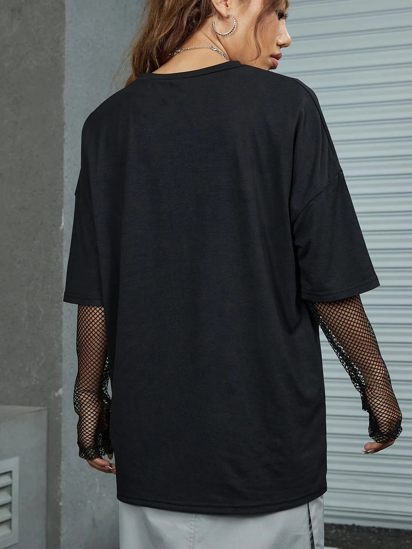 New Stylish Printed Round-Neck Drop-Shoulder Oversized T-Shirt
