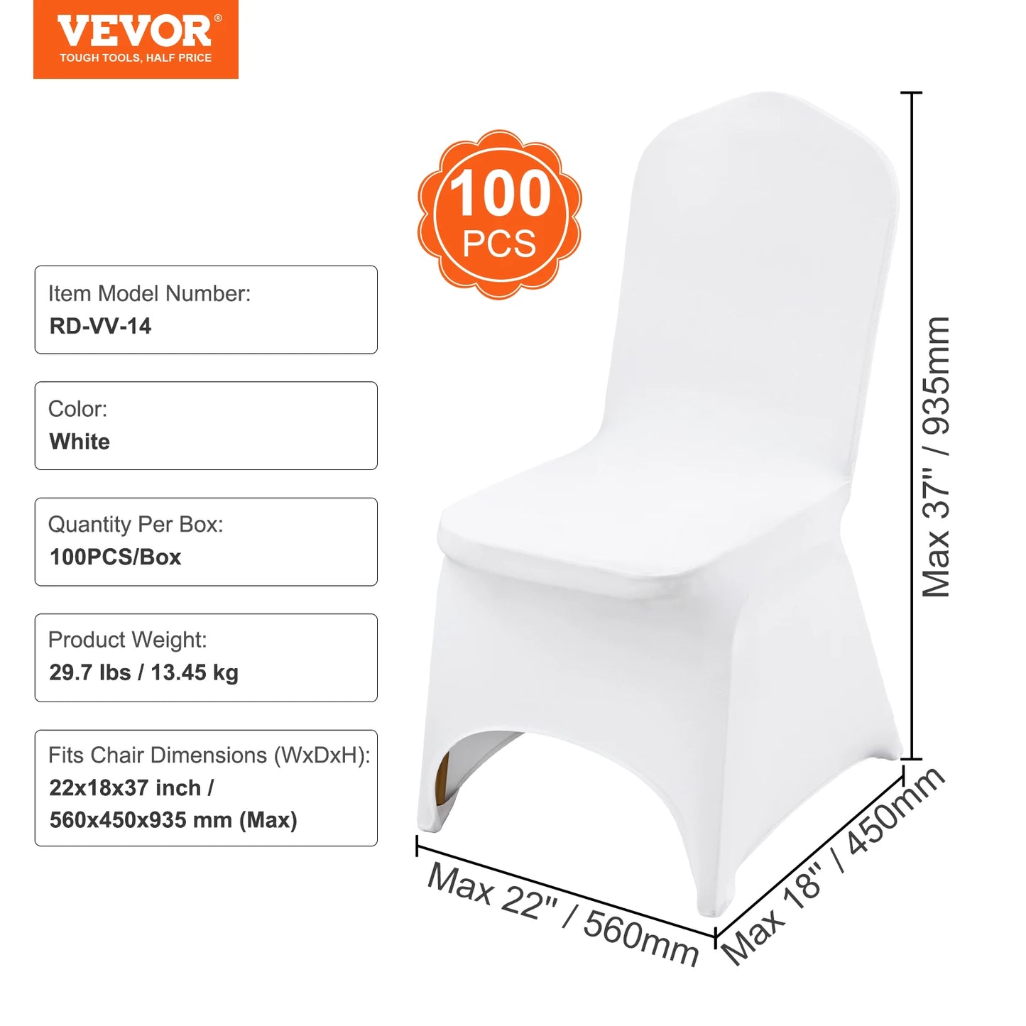 Wedding Chair Cover Spandex Slipcover Banquet Hall Dining