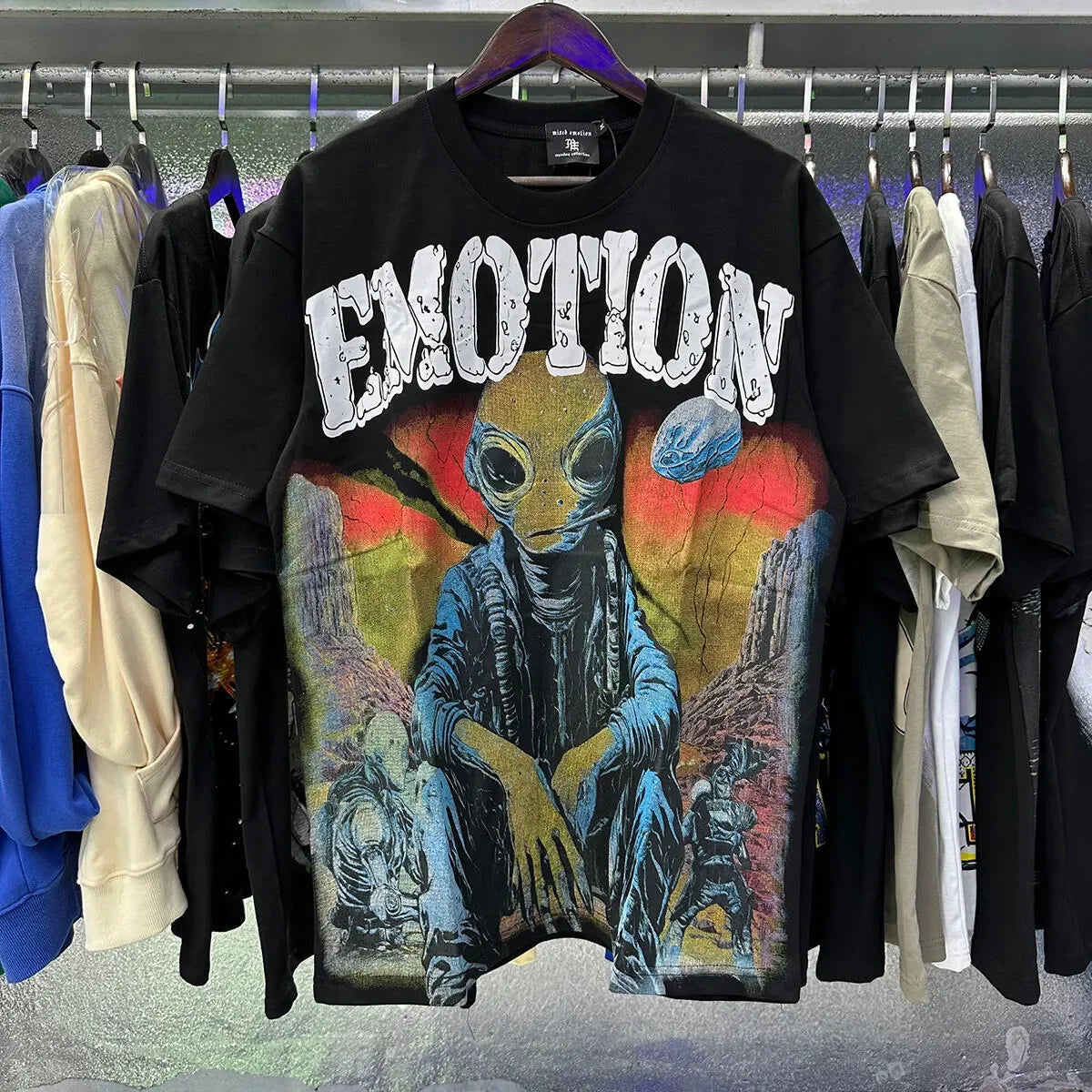 Streetwear Mixed Emotions Graphic Tee For Men And Women