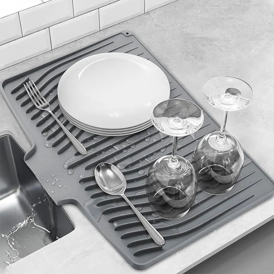 PGY Silicone Dish Drying Mat For Kitchen Counter Non Slip