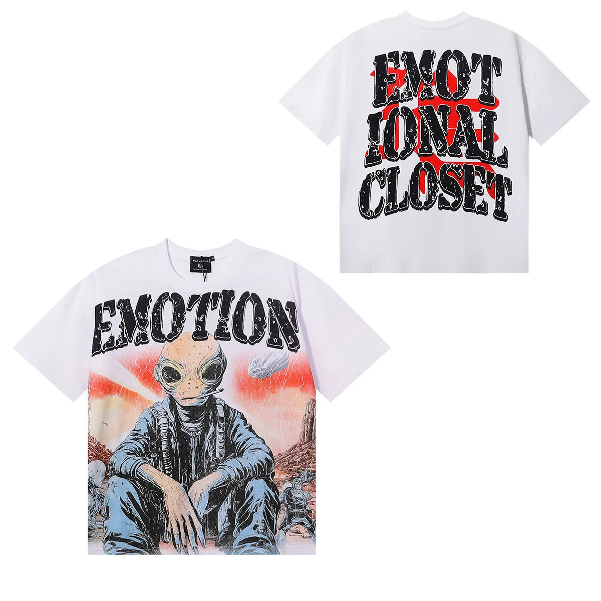 Streetwear Mixed Emotions Graphic Tee For Men And Women