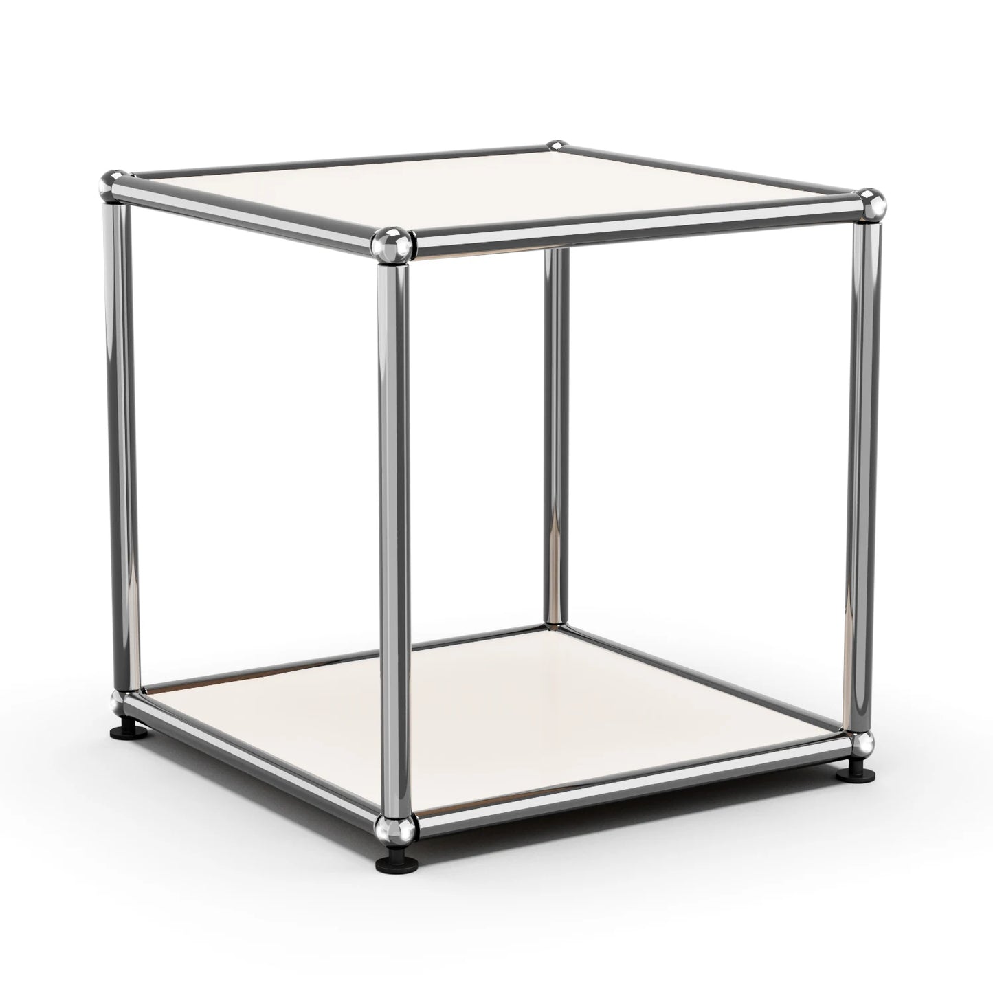 Modern Minimalist Side End Table Metal Frame Coffee Table Modular Open Cube Shelf Accent Furniture For Living Room Office