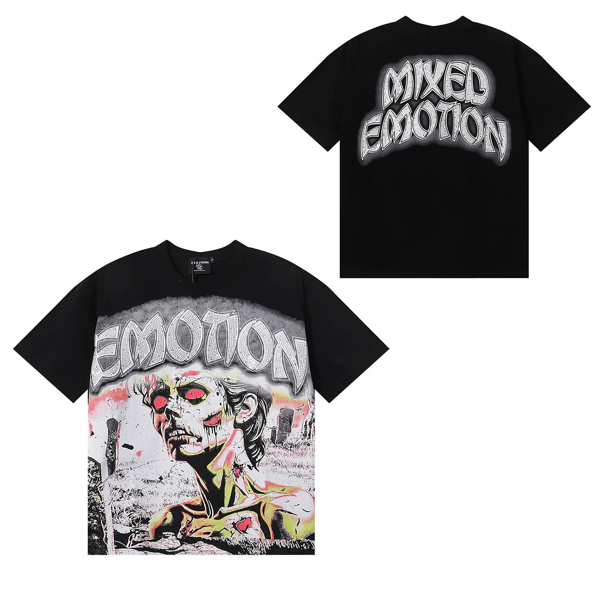 Streetwear Mixed Emotions Graphic Tee For Men And Women