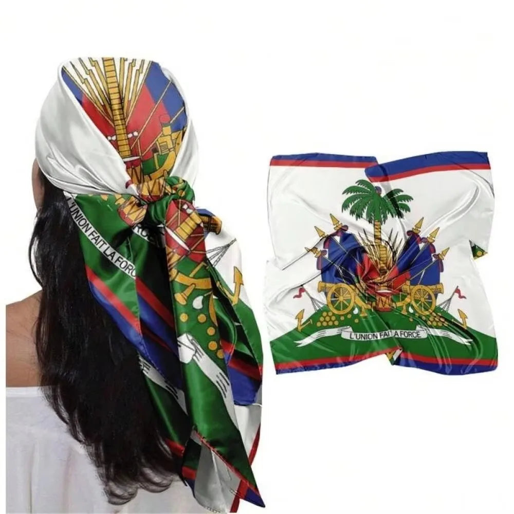 Polyester Square Scarf Print Women Shawl Multifunctional