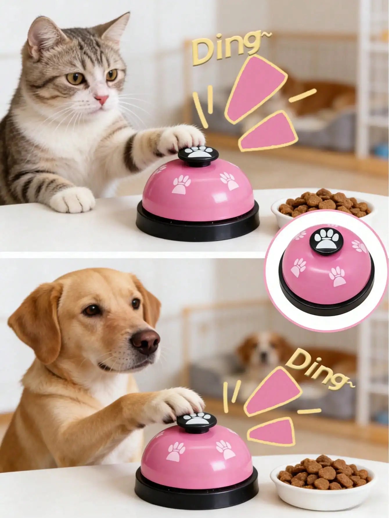 1 Set Pet Training Bells, Dog Potty Training And Outdoor Communication Bells, Dog Agility Training Interactive Toys