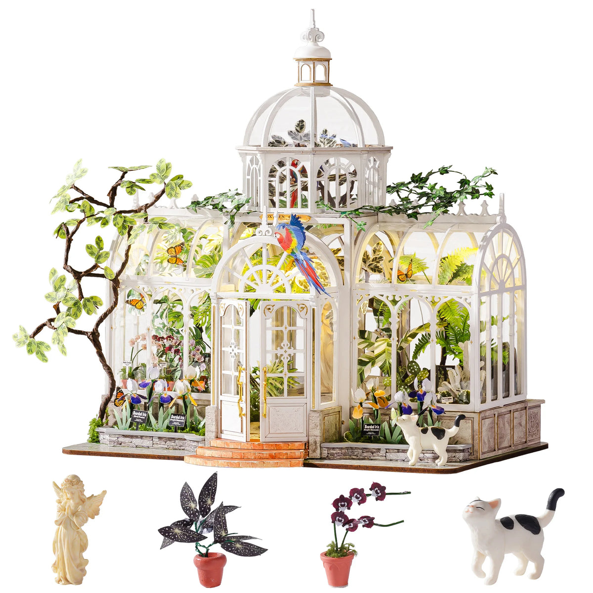 Rolife Wooden Dollhouse 3D Puzzle Oxygen Oasis Led Craft Kit