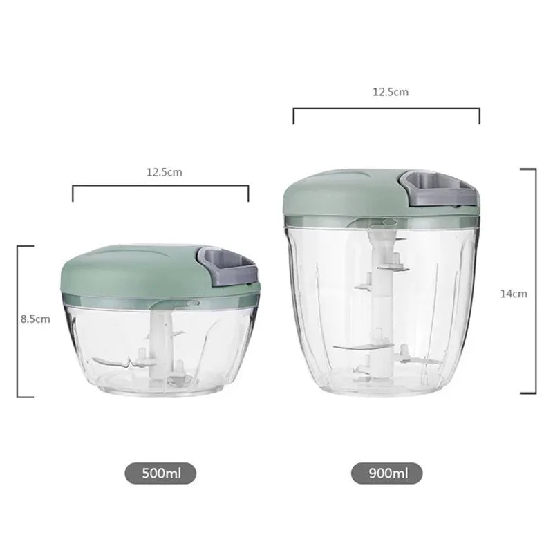 Manual Stainless Steel Garlic Chopper For Vegetable Rotation Press
