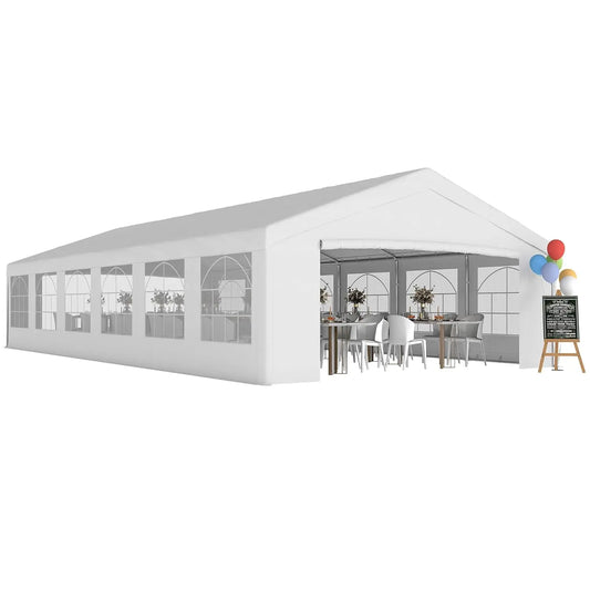 20x40ft Heavy Duty Party Tent Gazebo Wedding Event Shelter Removable Sidewalls Windows Waterproof White, Customized