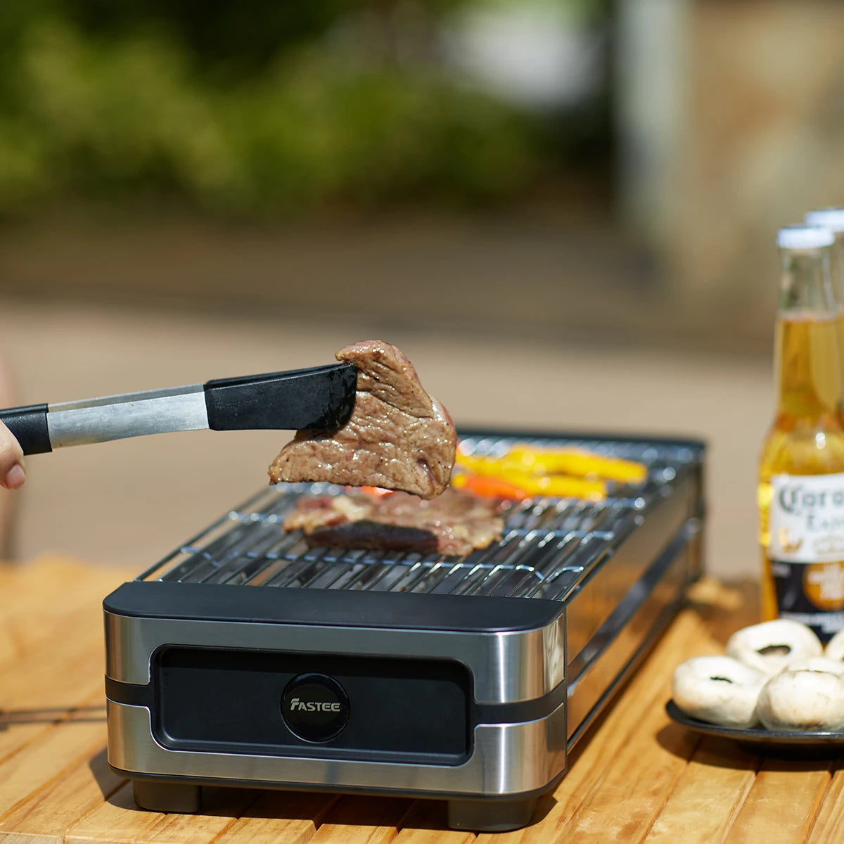 AMERZIS Stainless Steel Electric Grill With Temperature Control