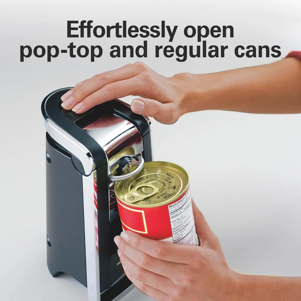 Hamilton Beach Smooth Touch Electric Automatic Can Opener Easy Push Down Lever Eliminates Sharp Edges Opens All Standard-Size