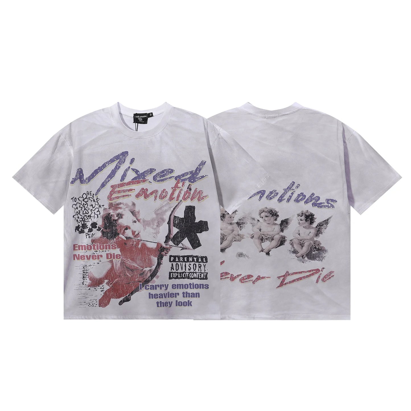 Streetwear Mixed Emotions Graphic Tee For Men And Women