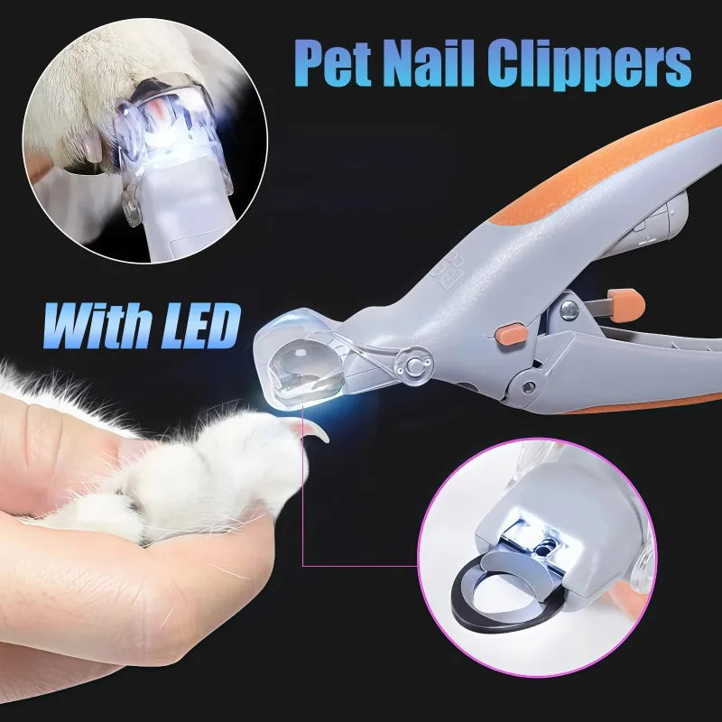 LED Light Pet Nail Clipper With Amplification Function
