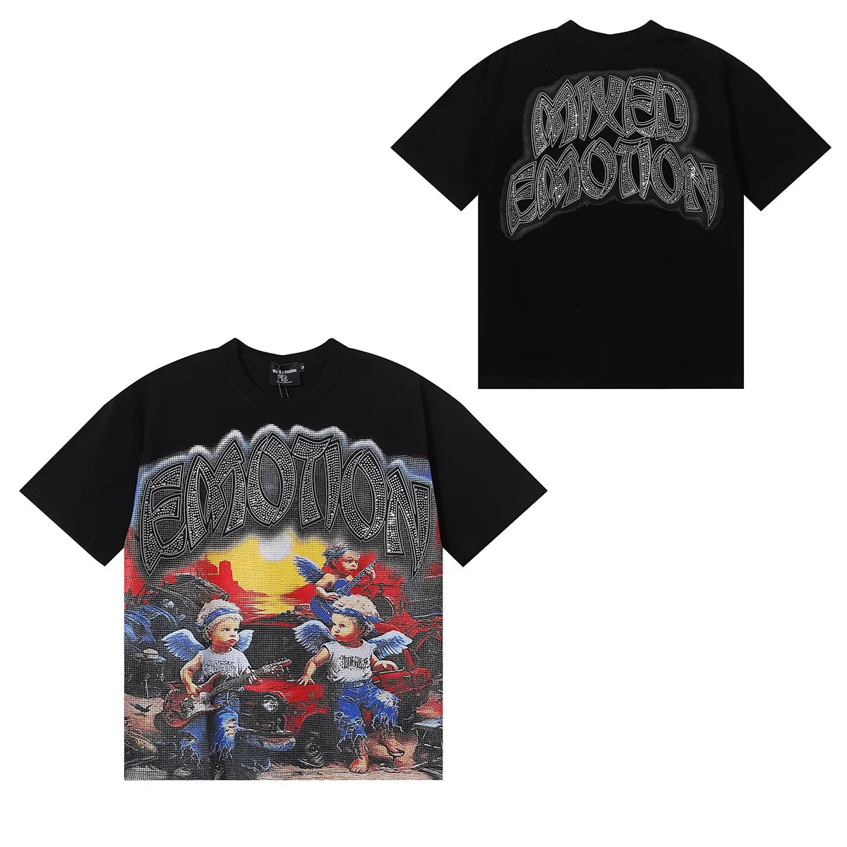 Streetwear Mixed Emotions Graphic Tee For Men And Women