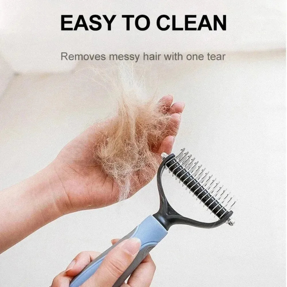 Double Sided Pet Grooming Brush Hair Remover Comb For Cats