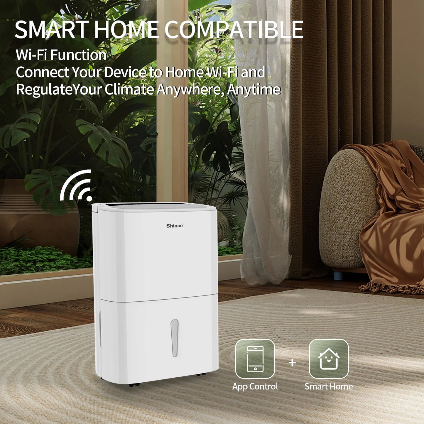 Shinco Energy Star 150 Pint Dehumidifier With WIFI