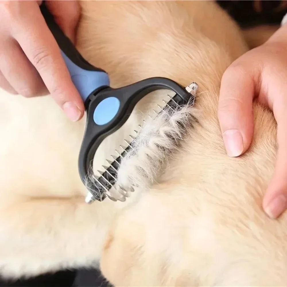 Double Sided Pet Grooming Brush Hair Remover Comb For Cats