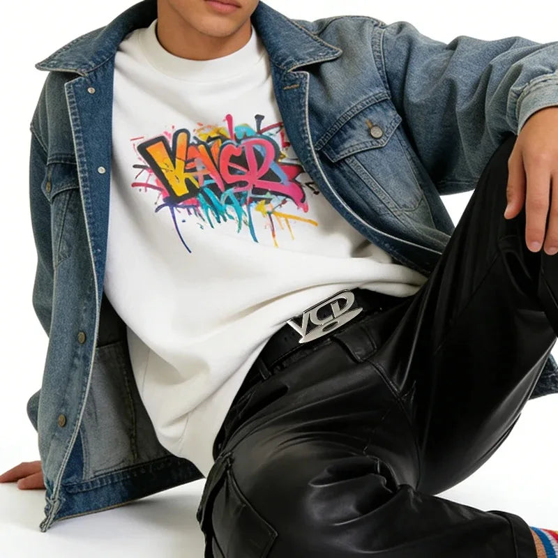 Nostalgic DVD Buckle Belt Unisex for Everyday and Partywear