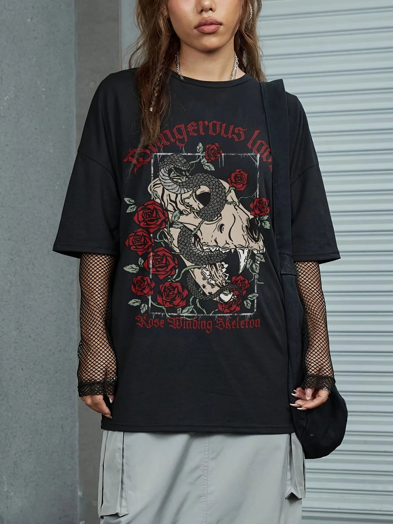 New Stylish Printed Round-Neck Drop-Shoulder Oversized T-Shirt