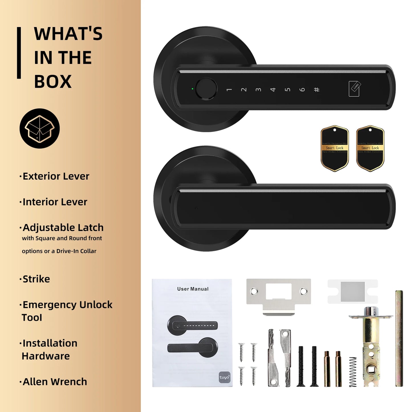 Viladepot Smart Lock Biometric Fingerprint Bluetooth App Control Keypad