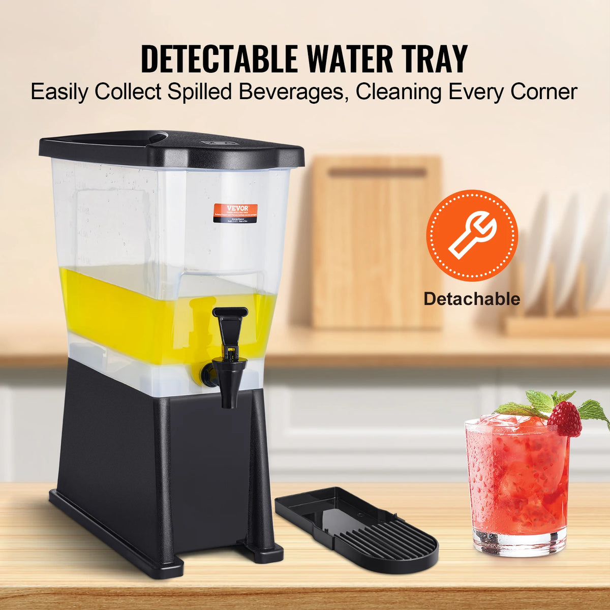 SucceBuy Party Beverage Dispenser With Spigot And Stand
