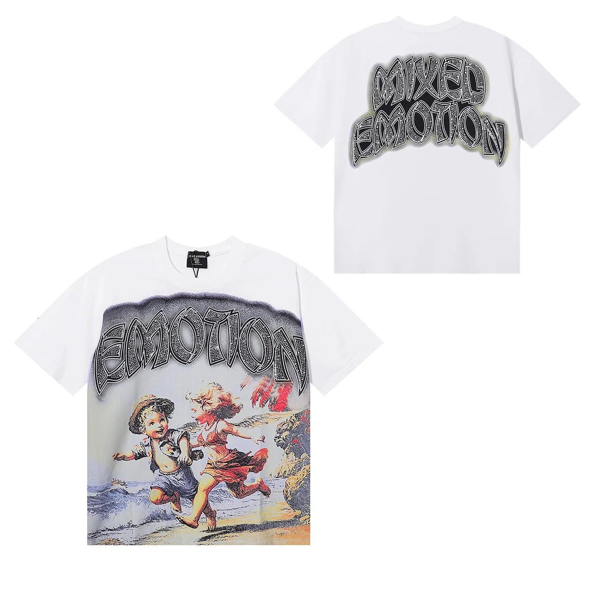 Streetwear Mixed Emotions Graphic Tee For Men And Women