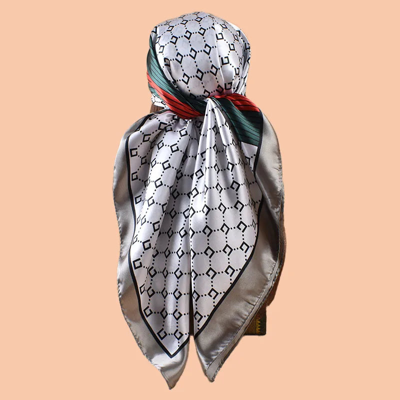 YWQLWJ Satin Square Scarf For Women Beach Accessory Multiuse
