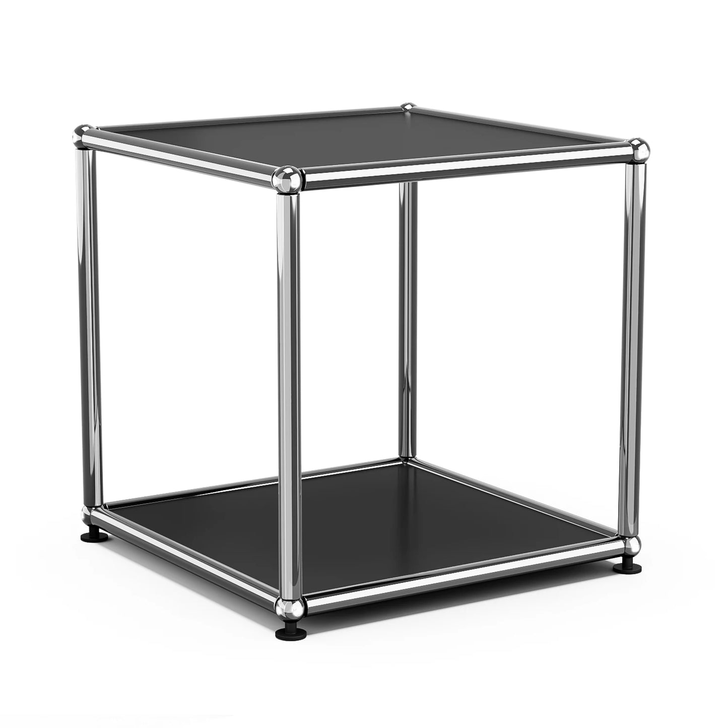 Modern Minimalist Side End Table Metal Frame Coffee Table Modular Open Cube Shelf Accent Furniture For Living Room Office