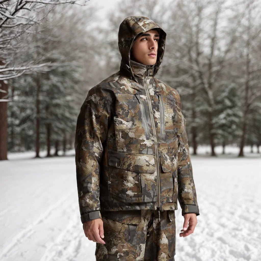 Hifad Men's Waterproof Insulated Fishing And Hunting Winter Jacket
