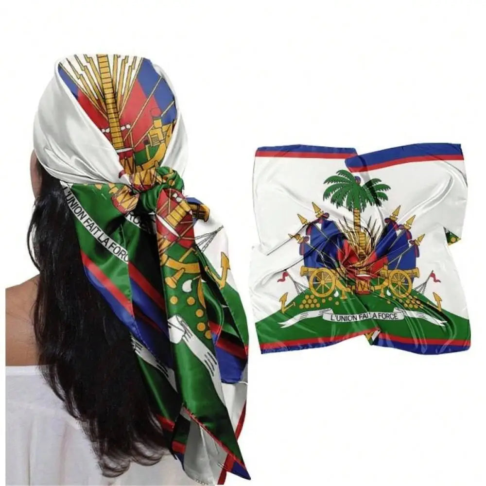 Polyester Square Scarf Print Women Shawl Multifunctional