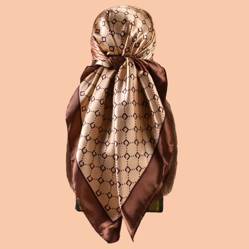 YWQLWJ Satin Square Scarf For Women Beach Accessory Multiuse
