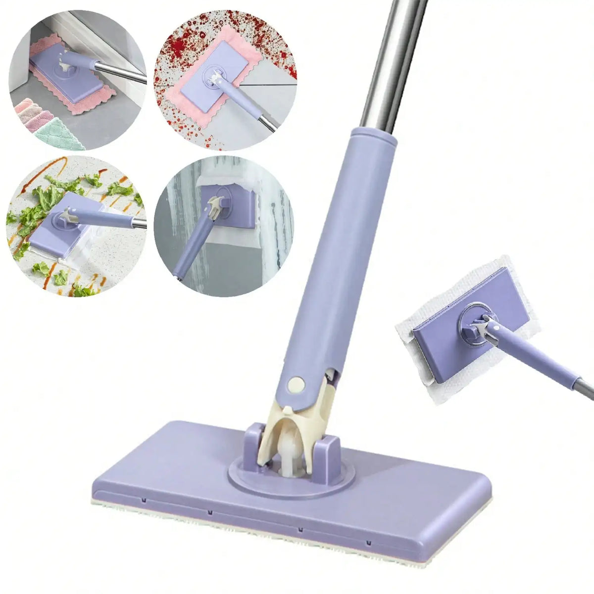 Adjustable Long Handle Quick Dry Dust Mop For Home