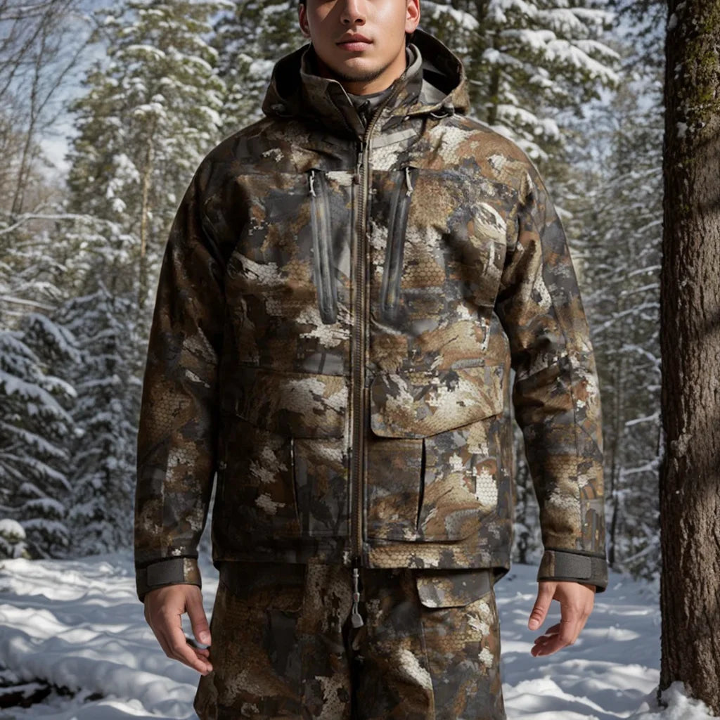 Hifad Men's Waterproof Insulated Fishing And Hunting Winter Jacket