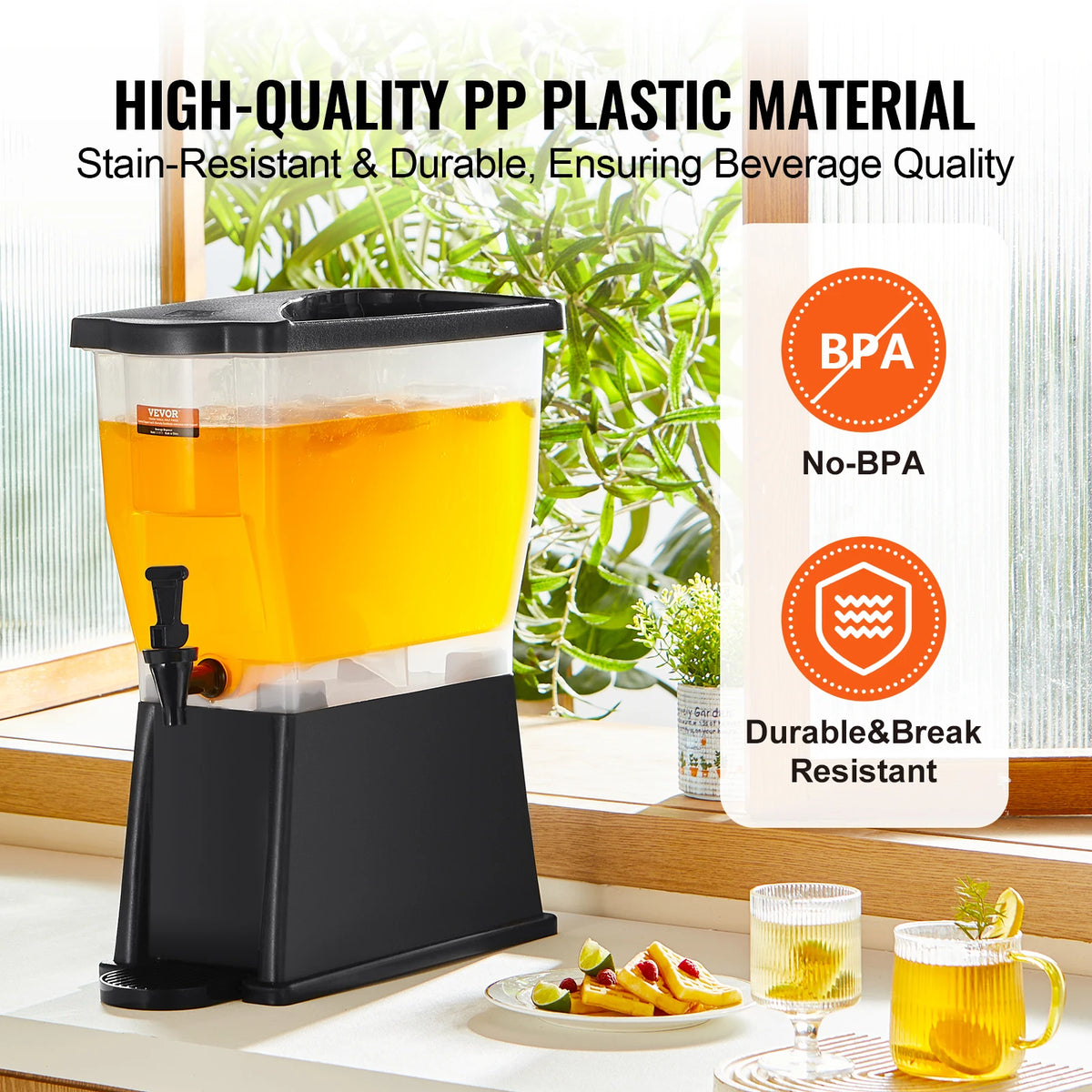 SucceBuy Party Beverage Dispenser With Spigot And Stand